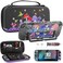 FUNDIARY Carrying Case for Switch 2 Cute Accessories for Switch 2 Console with Mushroom Portable Travel Bag PC Protective Dockable Covers Screen Protector Shoulder Strap and 2 Thumb Caps