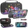 FUNDIARY Carrying Case for Switch 2 Cute Accessories for Switch 2 Console with Mushroom Portable Travel Bag PC Protective Dockable Covers Screen Protector Shoulder Strap and 2 Thumb Caps