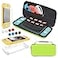 YUANHOT Carrying Case Plus TPU Case Cover and Screen Protector Compatible with Nintendo Switch Lite 4 in 1 Accessories Kit Portable Carrier Travel Bag Case Comes with 8 Game Card Slots for Switch Lite