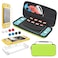 YUANHOT Carrying Case Plus TPU Case Cover and Screen Protector Compatible with Nintendo Switch Lite 4 in 1 Accessories Kit Portable Carrier Travel Bag Case Comes with 8 Game Card Slots for Switch Lite
