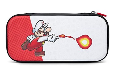 PowerA Slim Case for Nintendo Switch OLED Fireball Mario Protective Gaming Console Accessory Officially Licensed