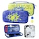RHOTALL Blue Carrying Case for Nintendo Switch Switch OLED Cover for splatoon 3 Hard Portable Travel bag for Switch Game Accessories Bundle Kit with Game Case and 2 Thumb Caps for boys girls