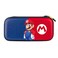 PDP Gaming Officially Licensed Nintendo Switch Slim Deluxe Travel Case Switch OLED Protective Carrying Case and 14 game holder Hardshell Protection Protective Vegan Leather Mario Blue Red