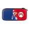 PDP Gaming Officially Licensed Nintendo Switch Slim Deluxe Travel Case Switch OLED Protective Carrying Case and 14 game holder Hardshell Protection Protective Vegan Leather Mario Blue Red