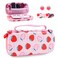 HYPERCASE Strawberry Carrying Case for Nintendo Switch Lite Portable Accessories Bundle with Pink Switch Lite Storage Bag Shoulder Strap 2 Cute Thumb Caps Builtin 8 Game Card Slots for Girls