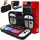 Orzly Carry Case Compatible with Nintendo Switch and New Switch OLED Console Black Protective Hard Portable Travel Carry Case Shell Pouch with Pockets for Accessories and Games