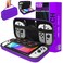 Orzly Carrying case for Nintendo Switch OLED and Switch Console Purple Protective Hard Portable Travel case Shell Pouch for Nintendo Switch Console Accessories