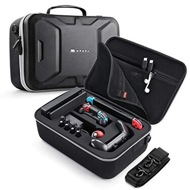 Mumba Carrying Case for Nintendo Switch OLED Nintendo Switch 2017 Max Version Portable Protective Travel Carry handbag Pouch for BladeBattle Case Large Capacity Black
