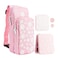 RHOTALL Pink Travel Bag for Nintendo SwitchLiteOLED2 Large Capacity Portable Carrying Case Compatible for Chest Shoulder Accessories Storage Backpack with12 Slots Game CaseThumb Grip CapsSakura