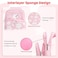 RHOTALL Pink Travel Bag for Nintendo SwitchLiteOLED2 Large Capacity Portable Carrying Case Compatible for Chest Shoulder Accessories Storage Backpack with12 Slots Game CaseThumb Grip CapsSakura