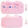 RHOTALL Pink Cat Plush Bag Carry Case Compatible with SwitchOLEDCute Furry Portable Travel Protective Crossbody Bag with Removable Shoulder Strap2 Thumb CapsShockAbsorption