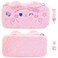 RHOTALL Pink Cat Plush Bag Carry Case Compatible with SwitchOLEDCute Furry Portable Travel Protective Crossbody Bag with Removable Shoulder Strap2 Thumb CapsShockAbsorption