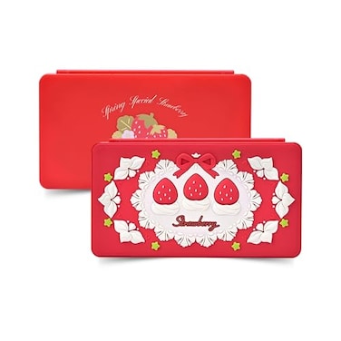 GeekShare Switch Game Card CasePortable Magnetic Switch Game Holder Cartridge Case with 24 Game Card Slots and 24 TF Card Slots Strawberries with Cream