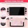 GLDRAM Pink Carrying Case for Nintendo Switch 2 Cute Girly Accessories Kit with Portable Travel Storage Bag Hard Shell Protective Cover Skin Screen Protector Shoulder Strap 2 Thumb Grips