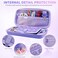 FUNDIARY Purple Sakura Switch 2 Carrying Case for NS Switch 2 Cute Case Bundle with Portable Storage Travel Bag Dockable Protective Cover Screen Protector and 2 Thumb Caps Christmas Gift for Grils