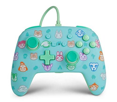 PowerA Enhanced Wired Controller for Nintendo Switch Animal Crossing Gamepad game controller wired controller officially licensed