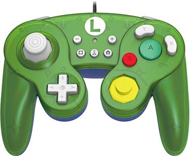 HORI Nintendo Switch Battle Pad Luigi GameCube Style Controller Officially Licensed By Nintendo Nintendo Switch