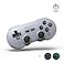 8Bitdo Sn30 Pro Wireless Bluetooth Controller Hall Effect Joystick Update Retro Gamepad for SwitchSwitch 2 PC Steam Deck Android Raspberry PI iPhone iPad macOS and Apple TV Gray Edition