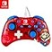 PDP Gaming Rock Candy Wired Power Nintendo Switch Pro Controller Officially Licensed LiteOLED Compatible Gamepad Super Mario Red