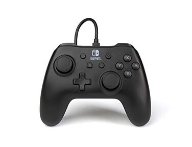 PowerA Nintendo Switch Wired Controller Black Detachable 10ft USB Cable No Battery Required Officially Licensed By Nintendo