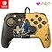 PDP REMATCH Enhanced Wired Nintendo Switch Pro Controller Switch LiteOLED Compatible Zelda Breath of the Wild GoldBlack