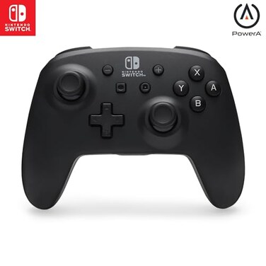 PowerA Wireless Controller Nintendo SwitchSwitch LiteSwitchOLED Model Nintendo Switch 2 Jet Black Gamepad Bluetooth Motion Controls Advanced Gaming Buttons officially licensed
