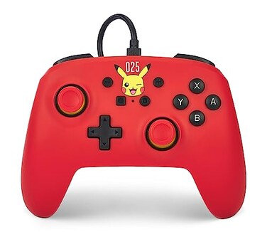 PowerA Nintendo Switch Wired Controller Laughing Pikachu Pokemon Switch Controller Detachable 10ft USB Cable Plug Play Officially Licensed by Nintendo