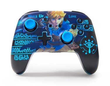 PowerA Enhanced Wireless Controller for Nintendo Switch with Lumectra Wake Up Link Gamepad Game Controller Bluetooth Controller Rechargeable