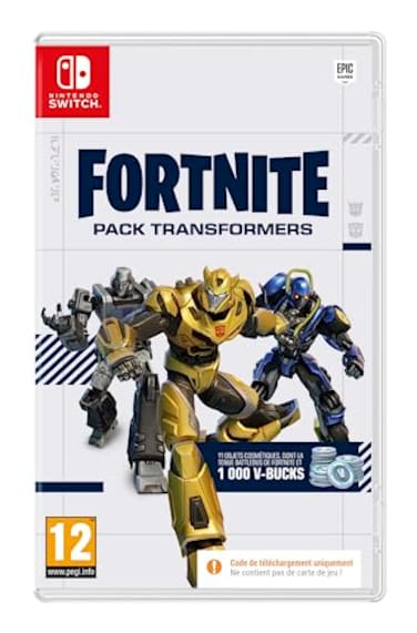 Epic Games Fortnite Video Game for Switch Pack Transformers FR Download Code