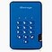 iStorage diskAshur2 HDD 500GB Blue Secure portable hard drive Password protected Dust water resistant Hardware Encryption