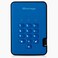 iStorage diskAshur2 HDD 500GB Blue Secure portable hard drive Password protected Dust water resistant Hardware Encryption