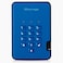 iStorage diskAshur2 HDD 1TB Blue Secure portable hard drive Password protected Dust water resistant Hardware Encryption