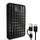 ModusTech Facet 500GB External Hard Drive Portable USBCUSB 31 Plug Play Ultra Slim HDD Hard Drive for Backup Gaming PC Mac Laptop PS4 Xbox Smart TV Black