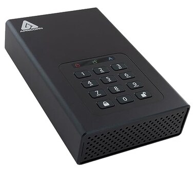 Apricorn 20TB Aegis Padlock DT 256Bit Encrypted USB 30 Hard Drive ADT3PL25620TB