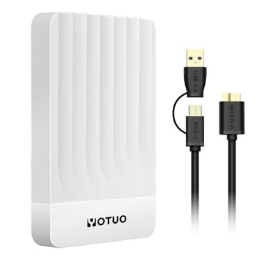 YOTUO Portable External Hard Drive Storage Expansion Mobile HDD USB 30 for PC Mac Desktop Laptop PS4 PS5 Xbox One XS Xbox 360 Xbox Series XS Office Game White 500GB
