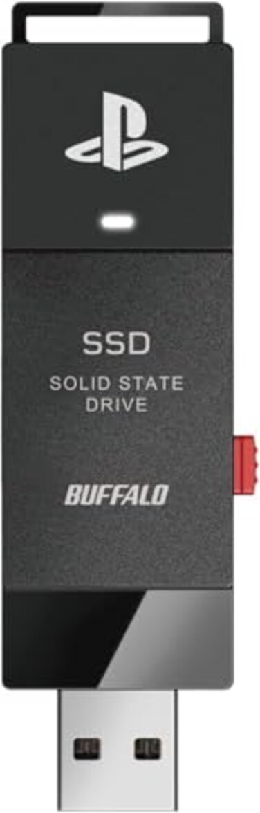 BUFFALO External SSD 10TB Officially Licensed Product Compatible with PS5 Consoles PS4 Consoles USB32 Gen2 Type A Compact Stick SSDSAO10U3B