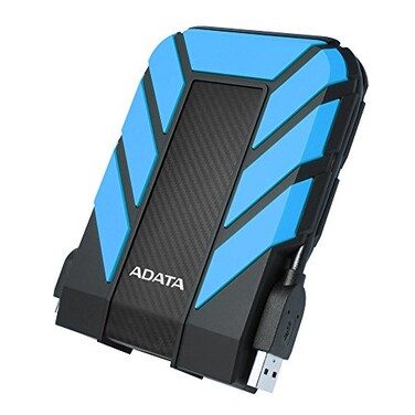 ADATA HD710 Pro 2 TB External Hard Drive Shockproof Waterproof Dustproof Durable Storage For Gamers Students Professionals Mac PC Linux Compatible Blue AHD710P2TU31CBL