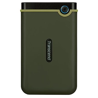 Transcend StoreJet 2TB Rugged External Hard Drive USB315Gbps Portable HDD wOne Touch AutoBackup ButtonAntiShock ResistantCompactLightweightLightningFast Speeds Military GreenTS2TSJ25M3G