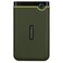 Transcend StoreJet 2TB Rugged External Hard Drive USB315Gbps Portable HDD wOne Touch AutoBackup ButtonAntiShock ResistantCompactLightweightLightningFast Speeds Military GreenTS2TSJ25M3G