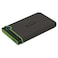 Transcend StoreJet 2TB Rugged External Hard Drive USB315Gbps Portable HDD wOne Touch AutoBackup ButtonAntiShock ResistantCompactLightweightLightningFast Speeds Iron Gray TS2TSJ25M3S