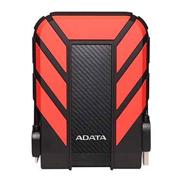 ADATA HD710 Pro External Hard Drive 2TB USB 32 Gen1 Portable HDD for Gaming Backup Storage IP68 Waterproof Dustproof MILSTD Shock Resistant Red 1 Count
