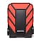 ADATA HD710 Pro External Hard Drive 2TB USB 32 Gen1 Portable HDD for Gaming Backup Storage IP68 Waterproof Dustproof MILSTD Shock Resistant Red 1 Count