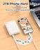 NEWQ Hard Drive for Phone Computer USB Flash Storage Device Photo Memory Stick for iPhone iPad MacBook Compatible with Apple iOS Android Cellphone Backup Pictures Videos Etc 2 TB