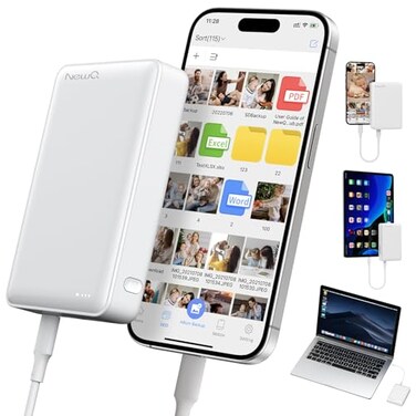 NEWQ Hard Drive for Phone Computer USB Flash Storage Device Photo Memory Stick for iPhone iPad MacBook Compatible with Apple iOS Android Cellphone Backup Pictures Videos Etc 2 TB
