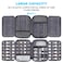Lacdo USB Flash Drive Case Thumb Drive Holder Case Organizer Portable Electronic Accessories Storage Bag for SanDiskSamDataSamsung USB Flash Drives Jump Drive Memory Stick SD Card Cables Gray