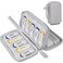 Lacdo USB Flash Drive Case Thumb Drive Holder Case Organizer Portable Electronic Accessories Storage Bag for SanDiskSamDataSamsung USB Flash Drives Jump Drive Memory Stick SD Card Cable Gray