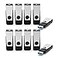 KEXIN USB 30 Flash Drive 64 GB 10 Pack Flash Drive 30 Thumb Drive Jump Drive Memory Stick Data Storage Pen Drive Black