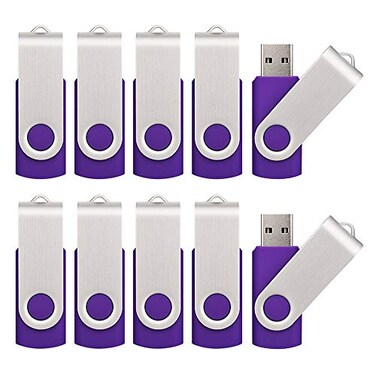 KALSAN 10 Pack 8GB USB Flah Drive USB 20 Pen DrivePurple