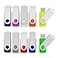 Aiibe 8GB USB Flash Drive Colorful 8G Memory Stick Thumbdrives 10 Pack Mix Colors Black Blue Red Green Orange White Yellow Pink Purple Silver