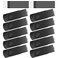 Kepmem 16GB USB Flash Drive 10 Pack Thumb Drive USB 20 Flash Drive Bulk Metal USB Memory Stick Swivel Pendrive Keychian Design Zip Drive Black Jump Drive with 10pieces Ropes Fold Storage